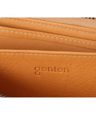 genten トスカ Lファスナー長財布 ヌメベージュ