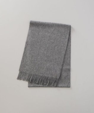 AURORA 【 LANVIN COLLECTION（ランバン コレクション） 】カシミヤ100％無地マフラー ダークグレー