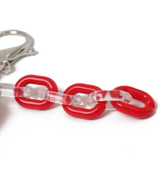 WEGO ツイードビッグハートキーホルダー レッド