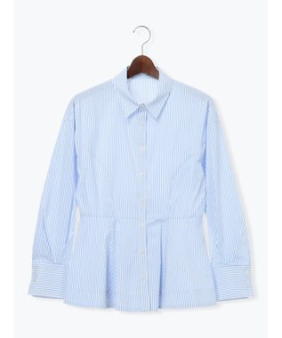 Te chichi ペプラムシャツ サックスブルー