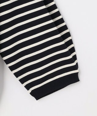 組曲 S 【先行予約・WEB限定】クリアストレッチビジューレーン6分袖 ニット ブラック系2