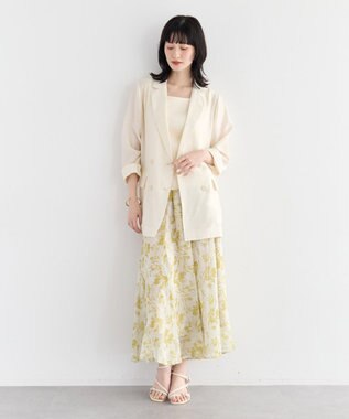 YECCA VECCA シアーテーラードジャケット Ivory