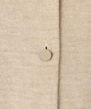 BEIGE， CHLOR / ウールシルク配色クルーネックカーディガン Beige