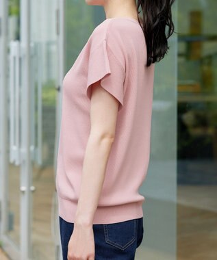 Tiaclasse L フレンチニットプルオーバー ピンク