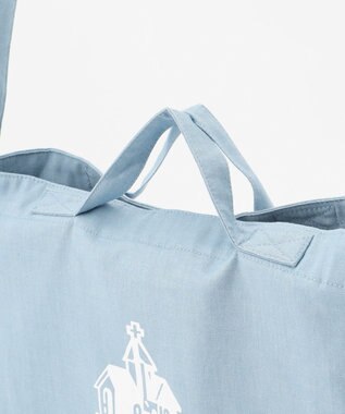 SHARE PARK LADIES 【撥水加工】イージーデニム２WAYロゴバッグ サックスブルー系