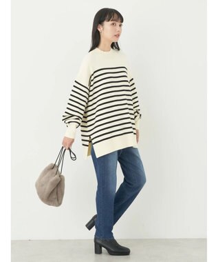 earth music&ecology やわらかタッチハイネックチュニック Border