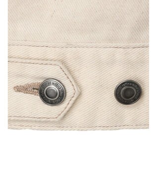 Green Parks ノーカラーカツラギジャケット Ecru