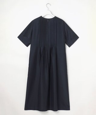 J.PRESS LADIES L エアリースパンボイル ワンピース ネイビー系