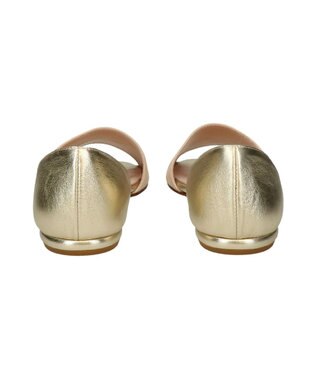 INTER-CHAUSSURES 【INTER-CHAUSSURES】異素材コンビオープントウパンプス ベージュコンビ