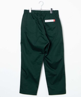 WEGO 【ユニセックス着用ITEM/ウエストゴム/手洗い可】チノイージーワイドパンツ ダークグリーン