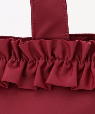 TOCCA 【ショルダー取り外し可能】FRILL GARLAND NYLONTOTE  トートバッグ レッド系