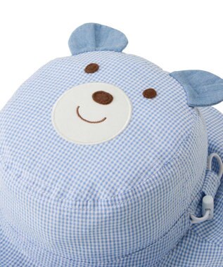 MIKI HOUSE HOT BISCUITS 【46-52cm】顔ドン クロッシェ(帽子) ブルー