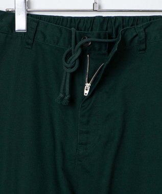 WEGO 【ユニセックス着用ITEM/ウエストゴム/手洗い可】チノイージーワイドパンツ ダークグリーン
