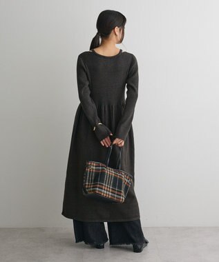 CRAFT STANDARD BOUTIQUE カットアウトニットワンピース Charcoal Gray