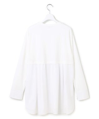 23区 S 【VERY掲載/洗える】ナチュラルコットンベア シャツレイヤード カットソー ホワイト系