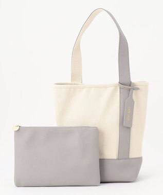 UNBILLION cachecache ワンハンドルバケツ型パーテーショントートバッグ パープル