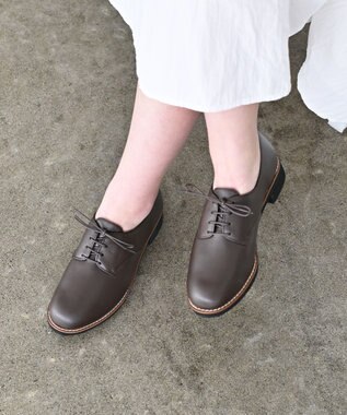 Pointer 本革軽量レースアップローファー ダークブラウン