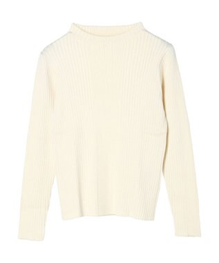 earth music&ecology 切り替えリブニットプルオーバー Off White