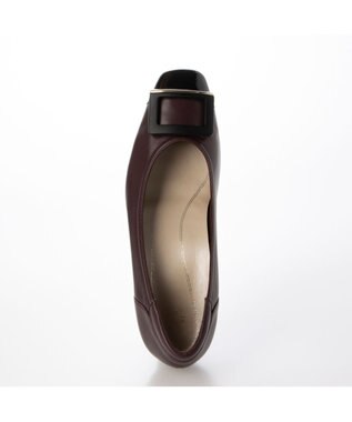 Riz raffinee <Riz raffinee>【３E】エナメルコンビバックルパンプス ワイン