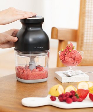 YAMATO テーブル＆キッチン 【レコルト】コードレスカプセルカッターボンヌ  ナチュラルブラック  RCP-7(BK) ブラック