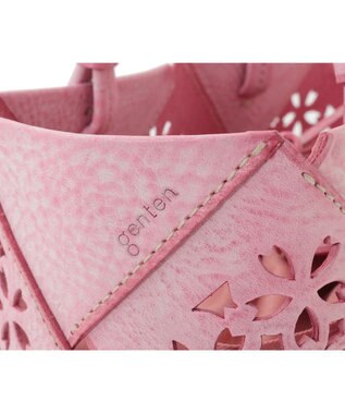 genten フラッターバスケット 手提げバッグ サクラピンク