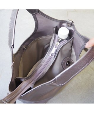 PELLE BORSA 2WAYハンドバッグ Alive アライブ 9085 ガンメタ