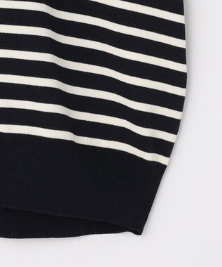 組曲 S 【先行予約・WEB限定】クリアストレッチビジューレーン6分袖 ニット ブラック系2