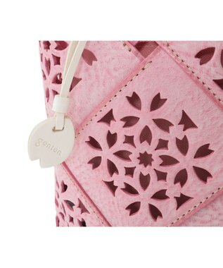 genten フラッターバスケット 手提げバッグ サクラピンク