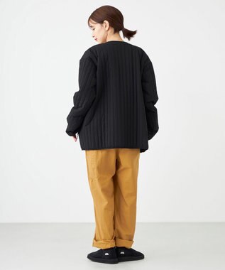SHARE PARK LADIES 【UNISEX】キルティング蓄熱中綿 Ｖカーディガン（Mサイズ） ブラック