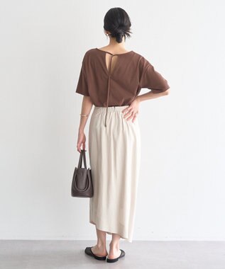earth music&ecology バックデザインカットプルオーバー Brown