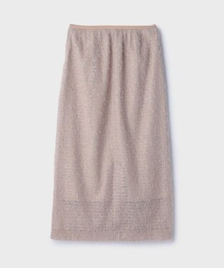 GRACE CONTINENTAL チュールタイトスカート ベージュ