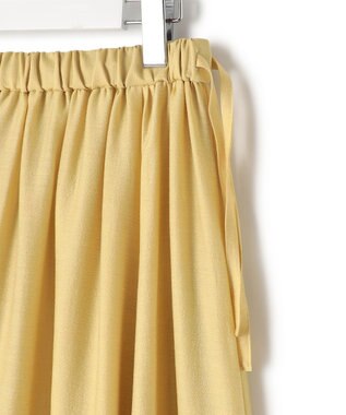 J.PRESS YORK STREET 【WOMEN】シアーフレアギャザー スカート イエロー系
