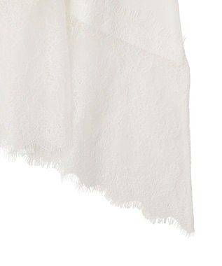 Green Parks 裾レースイレヘムキャミ White