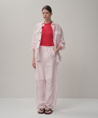 ATON SILK LINEN POPLIN | スノーパンツ PINK