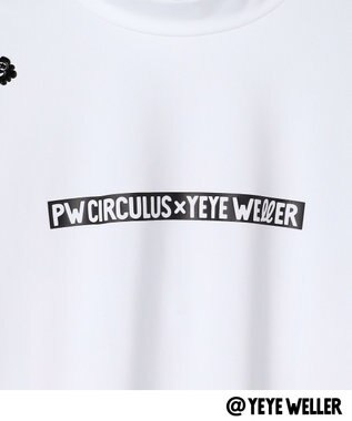 PW CIRCULUS 【UNISEX】【コラボアイテム】Yeyeコラボ ロングスリーブモックネックT ゴルフ ホワイト系