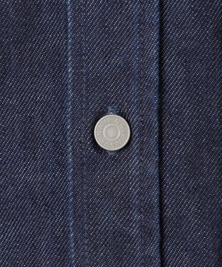 NAVE 【ReNave・セットアップ可/洗える】マーセライズデニムシャツ ネイビー系