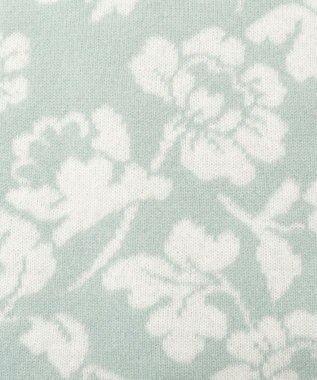 MOONBAT mila schon カシミヤ100%ジャカードプチマフラー ミントグリーン