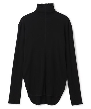 uncrave ヴィンテージリブ ハイネックトップス ブラック