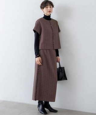 23区 S 【CLASSY.掲載/洗える】スムージーコットン タートルネック ニット ブラック系