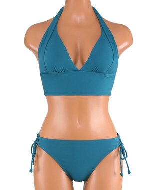 San-ai Resort（三愛水着楽園） ナチュラルだけどしっかり盛れる【ナチュラルアップブラ】　ノンワイヤービキニ　7M・9M　【San-ai Resort（サンアイリゾート）】 グリーン