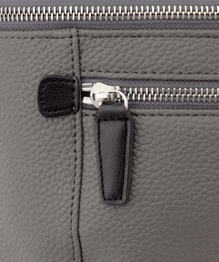 JOSEPH HOMME シンセティックシュリンクレザー　ボディバッグ グレー系