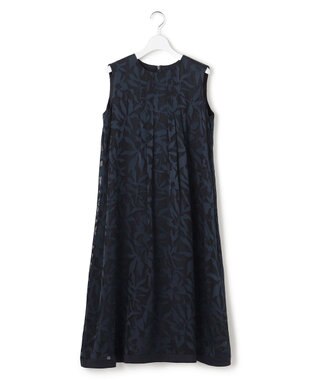 23区 L 【APPLAUDIR】シャドウフラワーオパール ドレス ネイビー系