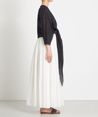 NAVE 【Nave 　洗える】マルチウェイシアーブラウス ブラック系