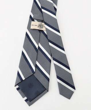 J.PRESS MEN 【フレッシャーズにもおすすめ】レジメンタル ネクタイ グレー系1