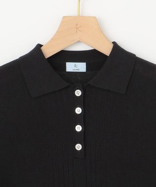 組曲 S シア－ニットポロ ブラック系