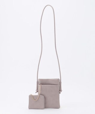 LA BAGAGERIE 【MONICA】ミニウォレット付き　ノットショルダーバッグ