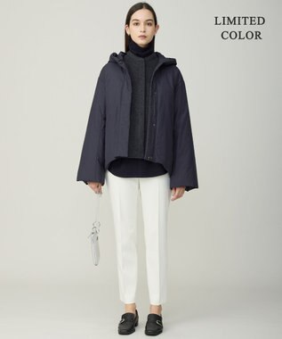 ICB 【WEB限定カラーあり・撥水加工】ADSダウン フーデットミドル丈コート ネイビー系［WEB限定］