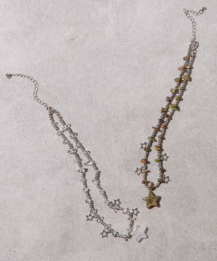 WEGO Lスターストーンデザインネックレス 柄1