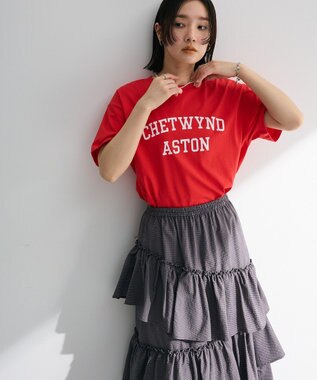 Green Parks 汗染み防止カレッジロゴボックスＴシャツ Red