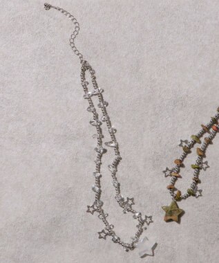 WEGO Lスターストーンデザインネックレス 柄1
